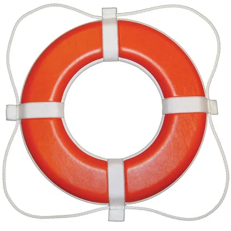 383 – TAYLOR MADE PFD - Personal Floatation Device, Life Buoy 30 Inch Diameter Ring With Sewn In Beckets To Secure Gr...